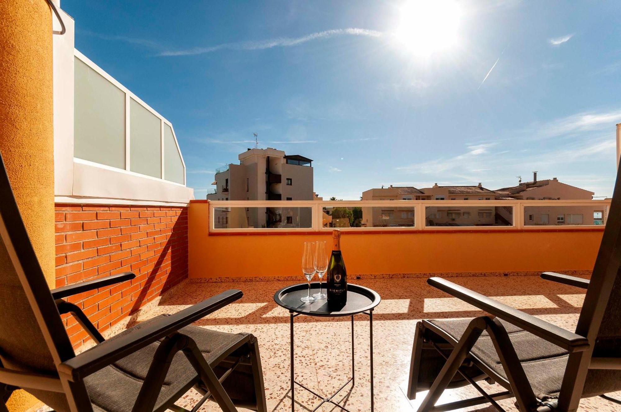 Primera Linea, Gran Terraza, Maravillosas Vistas, Alto Standing Villajoyosa Dış mekan fotoğraf